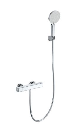 Смеситель для душа с термостатом WONZON & WOGHAND STAY 2, Хром (WW-B2016-A-CR), артикул WW-B2016-A-CR