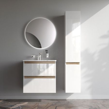 M85AFHX0652WG X-Joy, База под раковину, подвесная, 65 см, 2 ящика, белый глянец, артикул M85AFHX0652WG