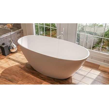 Ванна WHITECROSS Onyx B 160x75 (белый мат) иск. камень, артикул 0205.160075.200