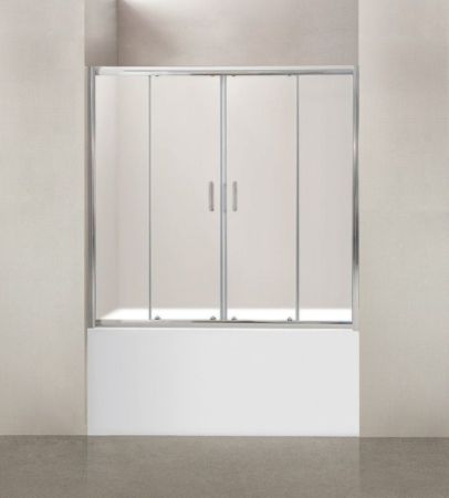 Душевая шторка на ванну BelBagno UNO-VF-2-150/145-P-Cr, артикул UNO-VF-2-150/145-P-Cr