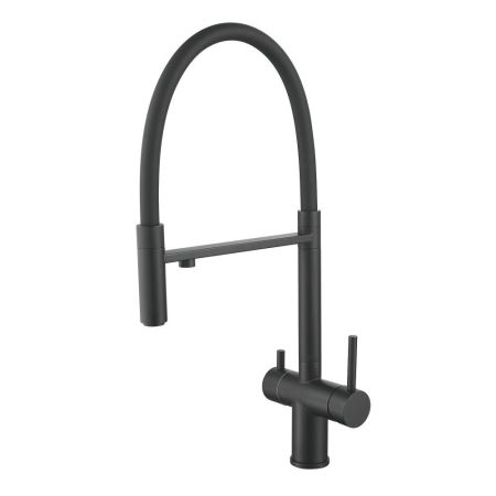 Смеситель для кухни с подключением фильтра Shevanik S178H, черный