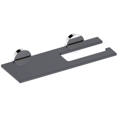 Держатель туалетной бумаги Keuco Edition 90 19073 018000 с полочкой Хром Серый, артикул 19073018000