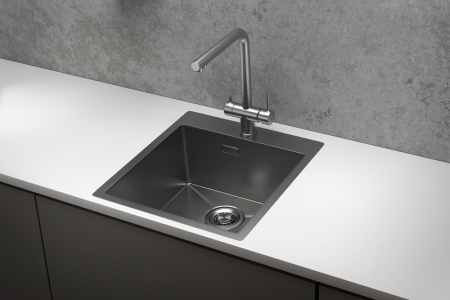 Кухонная мойка GRANULA (4600, СТАЛЬ САТИН), артикул 4600, СТАЛЬ САТИН