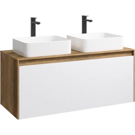 Mobi Корпус подвесной тумбы 120 см под умывальник , цвет дуб балтийский, артикул MOB0112DB