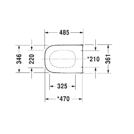 Duravit D-Code Сиденье для унитаза удлиненное , без микролифта, цвет белый, артикул 0060310000