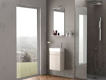 IBX BONSAI, зеркало без подсветки 35 см, основание серого цвета