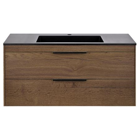 База под раковину Chiara 2D 1000 подвесная, 2 выкатных ящика soft-close, T.Oak, артикул VMC-2C2100TO