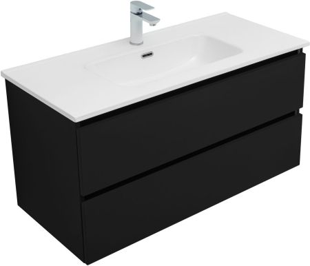 Тумба под раковину Aquanet Вега 2.0 100 черный, артикул 00337951