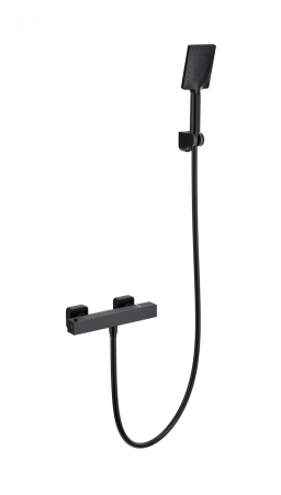 Смеситель для душа с термостатом WONZON & WOGHAND STAY 3, Черный матовый (WW-B2062-A-MB), артикул WW-B2062-A-MB
