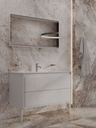 Тумба под раковину Allen Brau Paris 120 1.360003.PGM платина матовый, артикул 1.360003.PGM