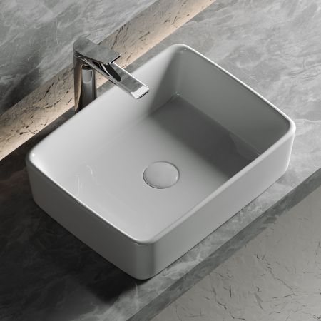 Умывальник чаша накладная прямоугольная Element 480*370*130мм CN6037, артикул CN6037