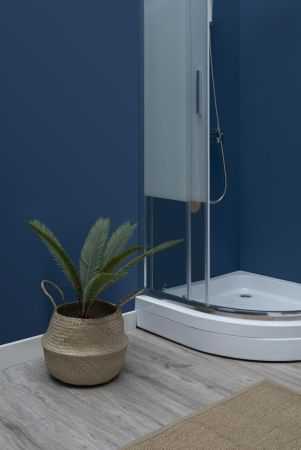 Душевой уголок Aquanet Practic AE10-Q-90x90U-CP 900x900, прозрачное, матовое стекло, артикул AE10-Q-90x90U-CP