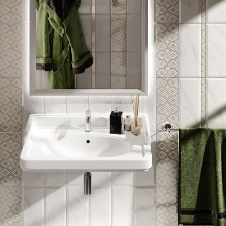 Раковина POMPEI подвесная/мебельная 80, белая глянцевая, артикул PO.wb.80