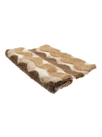 Коврик для ванной комнаты Fora 80х50 2823-1 80BG Волны Бежевый