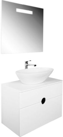 Тумба с раковиной Orange Moon 75 подвесная Белая