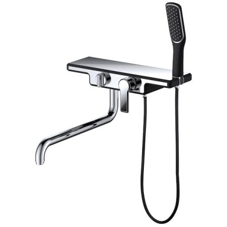 Смеситель для ванны D&K Berlin Technische DA1453315 универсальный Хром Черный, артикул DA1453315