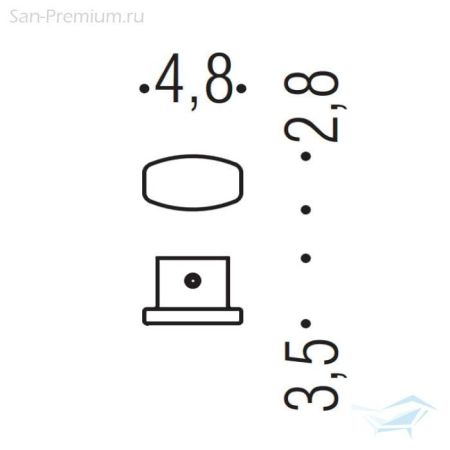 Colombo Trenta Крючок, подвесной, цвет: хром, артикул BPT17.CR