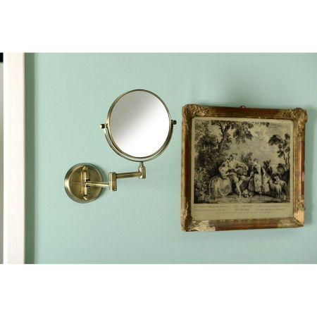 Настенное косметическое зеркало DIAMOND d150 мм, бронза, Sapho, артикул XP012