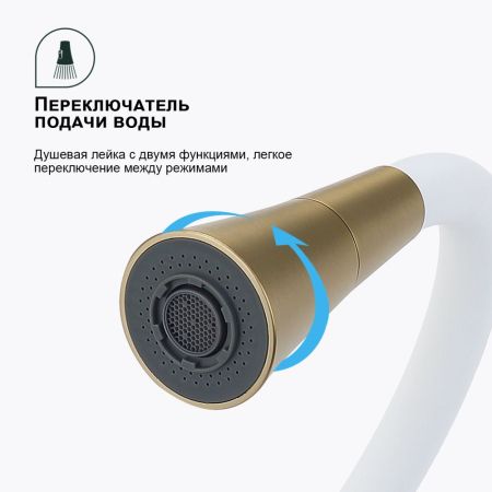 Смеситель для кухни Splenka S201.4308.03, золотой сатин