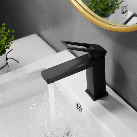 Смеситель для раковины Shevanik S6801H, черный, артикул S6801H