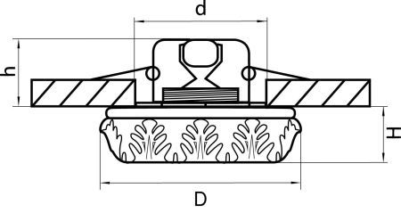 Светильник точечный встраиваемый декоративный под заменяемые галогенные или LED лампы Torcea Lightstar 006332, артикул 006332