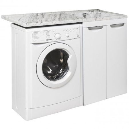 Тумба под раковину Runo Лира 120 4620750027223 Белая