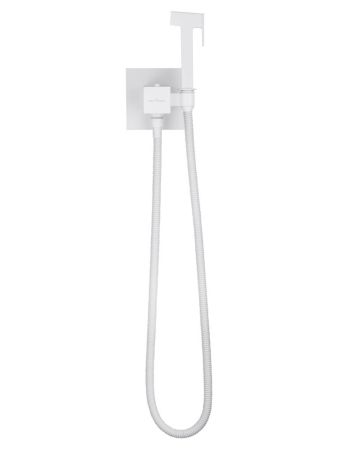 Смеситель с гигиеническим душем и термостатом, встраиваемый WONZON & WOGHAND, Белый матовый (WW-88829910-MW), артикул WW-88829910-MW