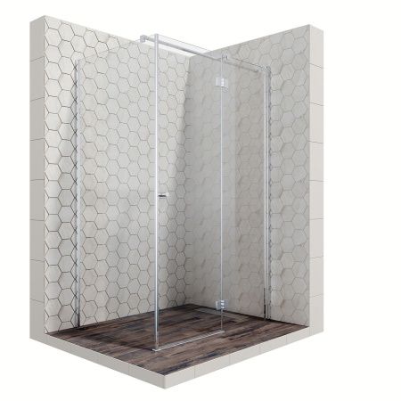 Душевой уголок Ambassador Diamond 12011108R-ST1, прямоугольный, линейный трап, 120х90