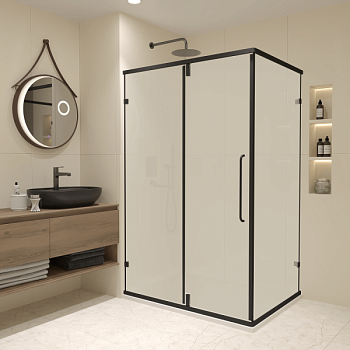 Душевой уголок RGW CL-046B (Матовое-Сатинат, 1000x900)