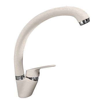 Смеситель для кухни GranFest 3323, белый