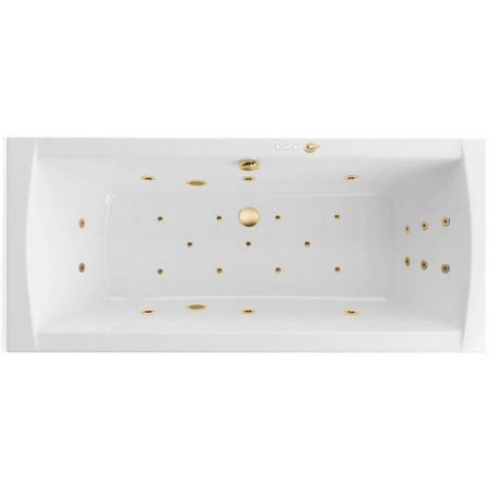 Ванна EXCELLENT Aquaria Lux 180x80 "ULTRA" (золото), артикул WAEX.AQU18.ULTRA.GL