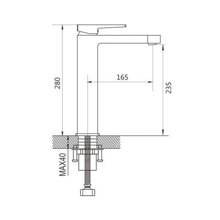 Смеситель для раковины Shevanik S6811, хром, артикул S6811