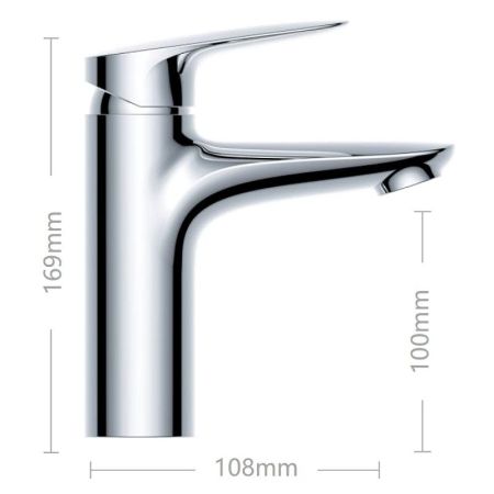 Смеситель для раковины  JACOB DELAFON ELITE E32908-CP (хром, L-10 H-10,1), шт, артикул E32908-CP