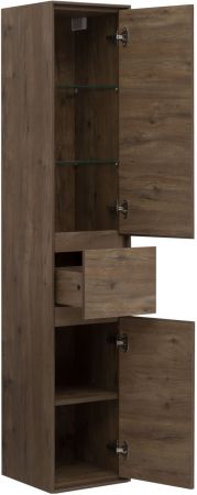 Шкаф-пенал Aquanet Милан 35 дуб рустикальный (с ящиком)