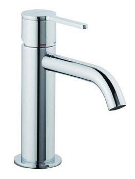 Emmevi Filobrass, однорычажный смеситель для раковины (излив 12 см), с донным клапаном click-clack, цвет графит