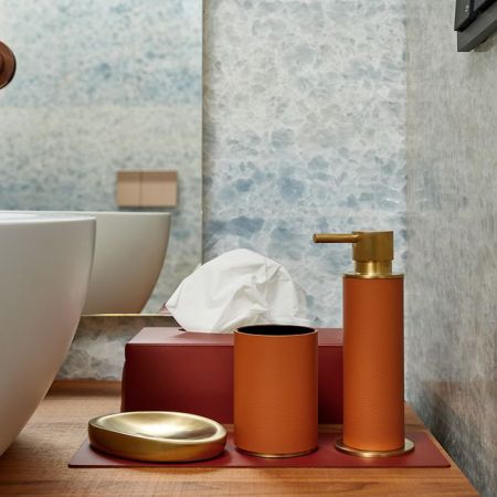 ADJ Мыльница, 14x9xH2 см., цвет: матовое золото, артикул 4940.OM