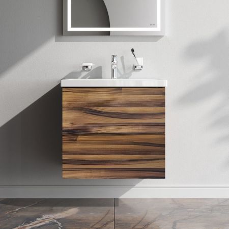 M90FHX0602HF Gem, База под раковину, подвесная, 60 см, 2 ящика, цвет: орех, артикул M90FHX0602HF