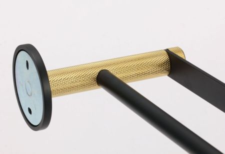 Полотенцедержатель Savol S-002148HB, черный/золото, артикул S-002148HB