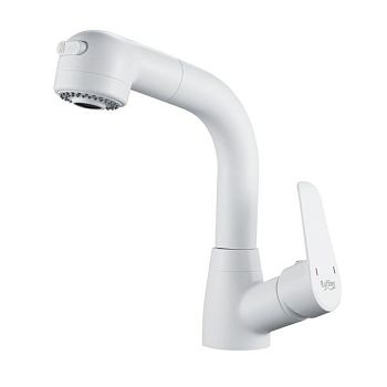 Смеситель для раковины многофункциональный Raffine F291C, белый