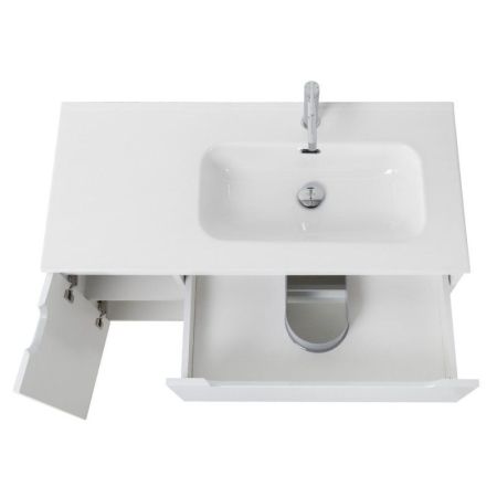 ETNA База под раковину подвесная с двумя выкатными ящиками и одной распашной дверцей, правосторонн.Rovere Moro,1209x462x500, ETNA-1200-2C-1A-SO-RW-R, артикул ETNA-1200-2C-1A-SO-RW-R