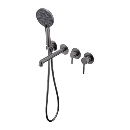 Смеситель для ванны встраиваемый Raglo R20.32.09, графит