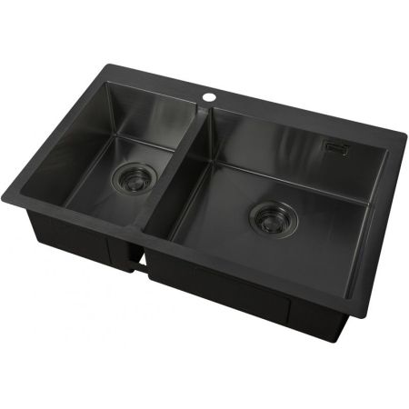 Кухонная мойка ZorG Light Grafit ZL R 780-2-510-R GRAFIT Графит, артикул ZL R 780-2-510-R GRAFIT