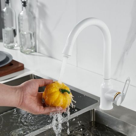 Смеситель для кухни Raffine F103C, белый, артикул F103C