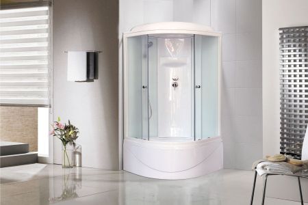 Душевая кабина Royal Bath RB 100BK6-WC (белое/матовое)