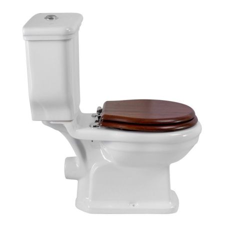 Унитаз-компакт с горизонтальным выпуском воды BELBAGNO BOHEME P-TRAP, артикул CZR-360W-CR