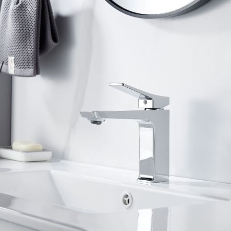 Смеситель для раковины Shevanik S4401, хром