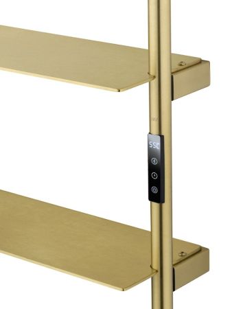 Полотенцесушитель электрический WONZON & WOGHAND DÜSSELDORF, Брашированное золото (WW-A205-BG), артикул WW-A205-BG