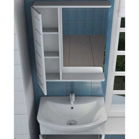 Зеркало со шкафом Vigo Diana 60 R с подсветкой Белое, артикул 8-600-Пр