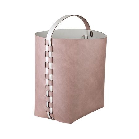 ADJ Корзина Helena, 35x30xH45 см., цвет: пепельная роза/устричный, артикул 3645.07/02