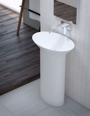 Напольная раковина из литьевого мрамора  CEZARES TITAN-OVAL